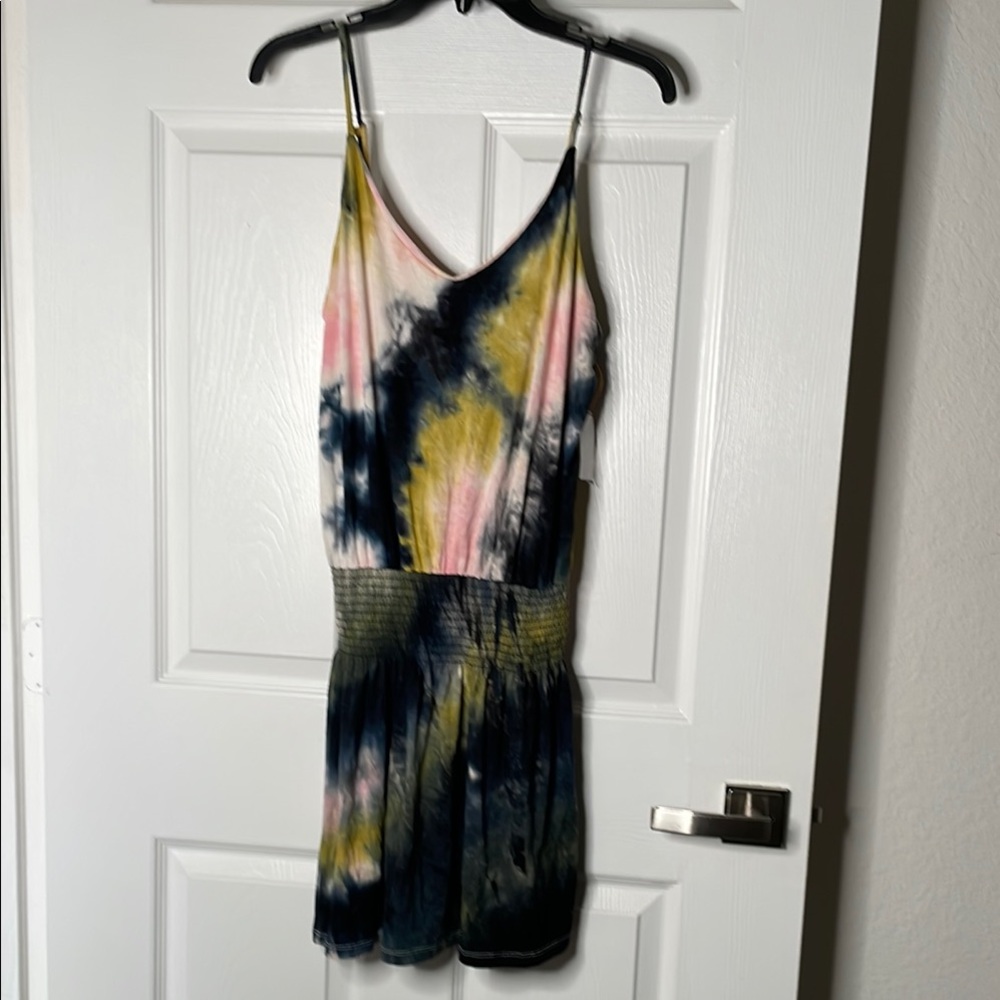 NWT Arielle Tie-Dye Spaghetti Strap Tank Mini Dress